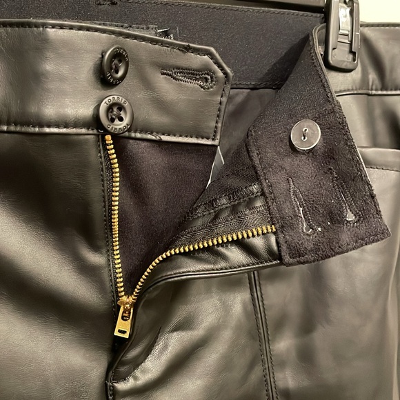 Torrid Pintuck Trouser Boot Faux Leather High Rise Pant - NWT - Picture 8 of 9